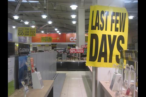 Comet's Tottenham Hale store closed today